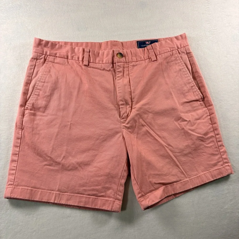 Vineyard Vines Breaker Shorts Mens 35 Salmon Chino 7